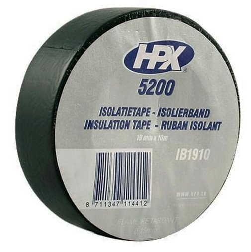 9617.IB1910 Hpx insulation tape 5200 zwart 19mm